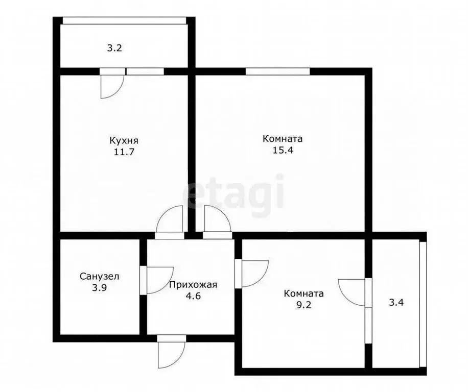 2-комнатная квартира: Краснодар, улица Героя Пешкова, 14к2 (54.4 м) - Фото 0