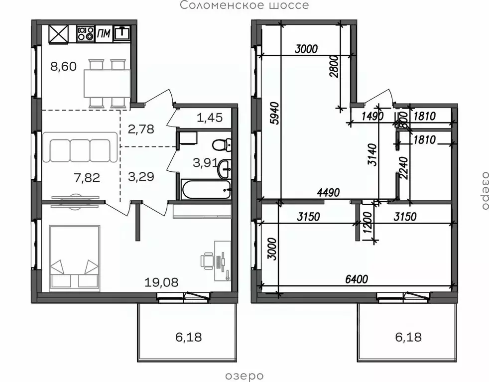 2-к кв. Карелия, Петрозаводск Район Северная промзона, Вороний Наволок ... - Фото 1