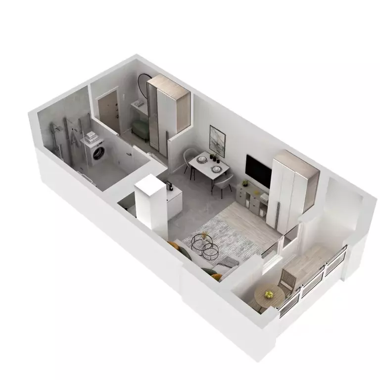 1-к кв. Приморский край, Владивосток ул. Расула Гамзатова, 7к1 (25.8 ... - Фото 2