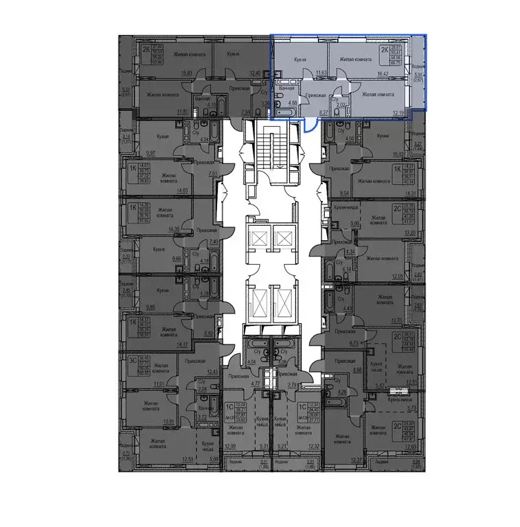 2-комнатная квартира: Новосибирск, Игарская улица, 33 (61 м) - Фото 0