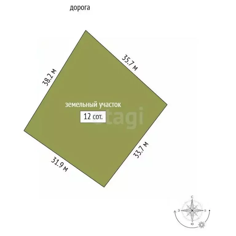 Участок в Санкт-Петербург пос. Стрельна, Ново-Нарвское ш. (12.0 сот.) - Фото 1