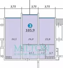 3-к кв. Краснодарский край, Геленджик ул. Мира, 40 (104.8 м) - Фото 1