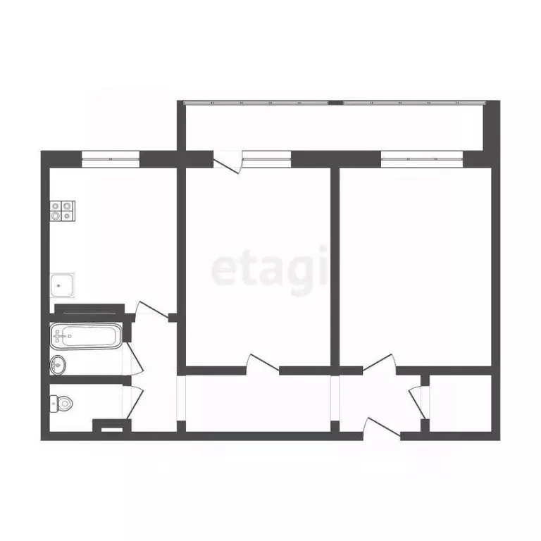 2-к кв. Московская область, Дмитров ул. Космонавтов, 54 (56.4 м) - Фото 1
