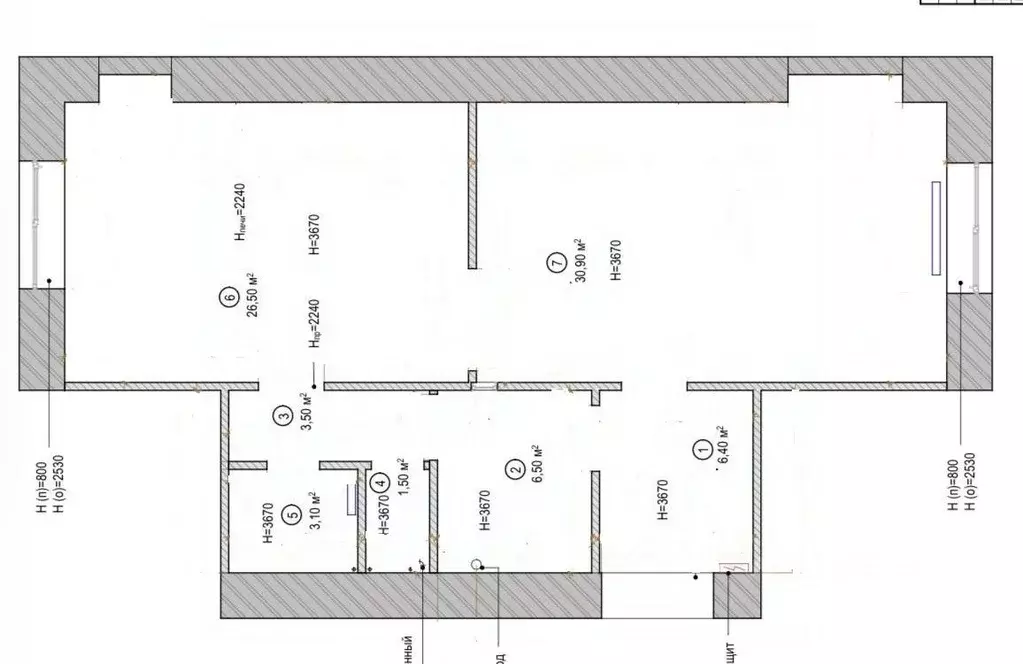 2-к кв. Санкт-Петербург Гагаринская ул., 3 (78.3 м) - Фото 2