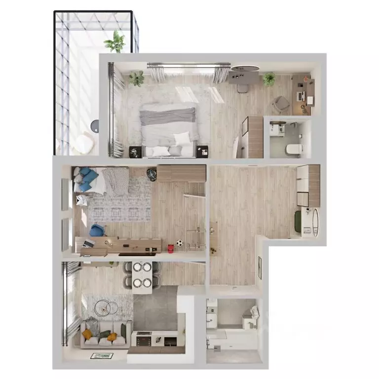 3-к кв. Бурятия, Улан-Удэ Загорск мкр,  (75.4 м) - Фото 1