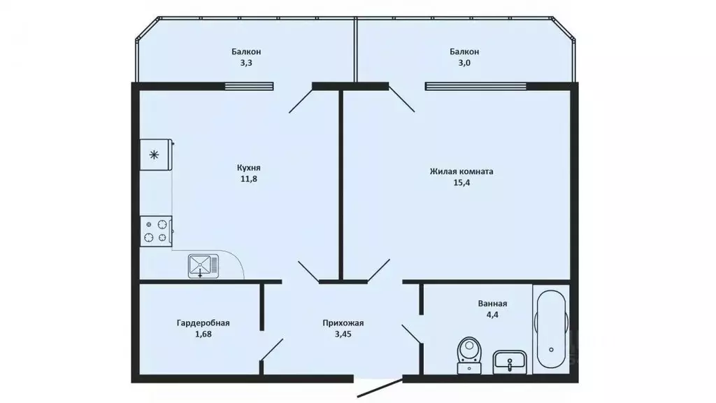 1-к кв. Адыгея, Тахтамукайский район, Старобжегокайское с/пос, Новая ... - Фото 2