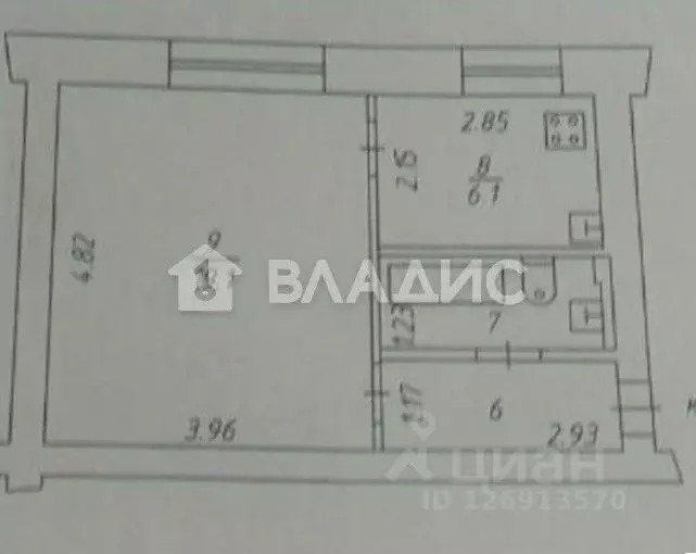 1-к кв. Владимирская область, Владимир ул. Алябьева, 11/24 (32.0 м) - Фото 2
