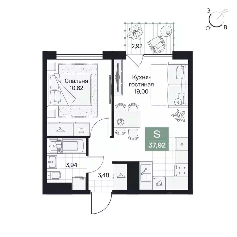 1-к кв. Волгоградская область, Волгоград просп. Имени В.И. Ленина, 59Г ... - Фото 1