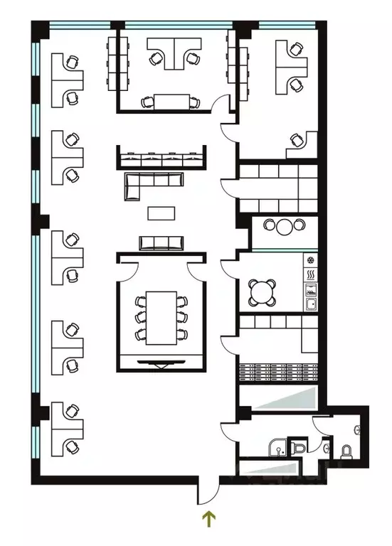 Офис в Москва Митинская ул., 16 (206 м) - Фото 2