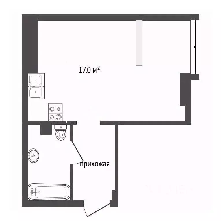 Студия Ростовская область, Ростов-на-Дону Привокзальная ул., 3/1 (32.0 ... - Фото 2