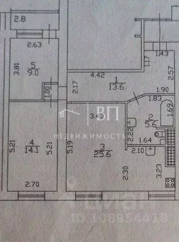 3-к кв. Санкт-Петербург Богатырский просп., 4к5 (67.8 м) - Фото 2