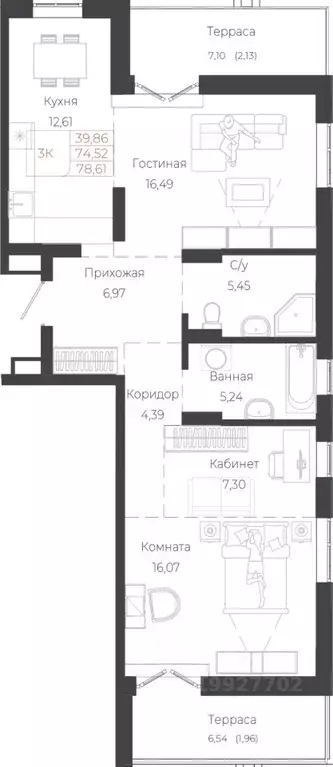 3-к кв. Алтай, Майминский район, с. Майма ул. Энергетиков (78.61 м) - Фото 1