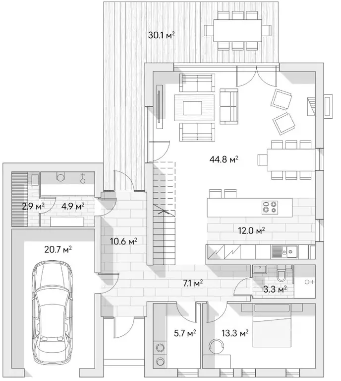 Коттедж в Ленинградская область, Всеволожский район, Лесколовское ... - Фото 2