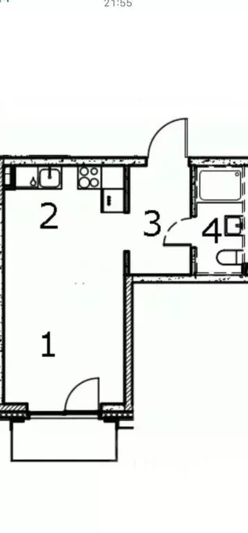 Квартира, студия, 27.9 м - Фото 1