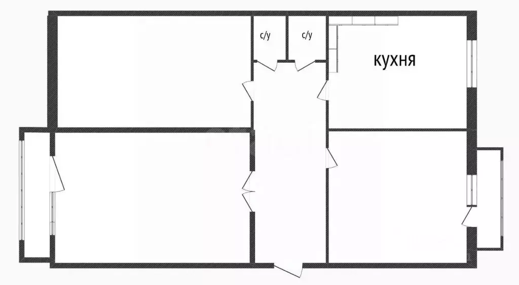 3-к кв. Костромская область, Кострома ул. Шагова, 150А (62.5 м) - Фото 1