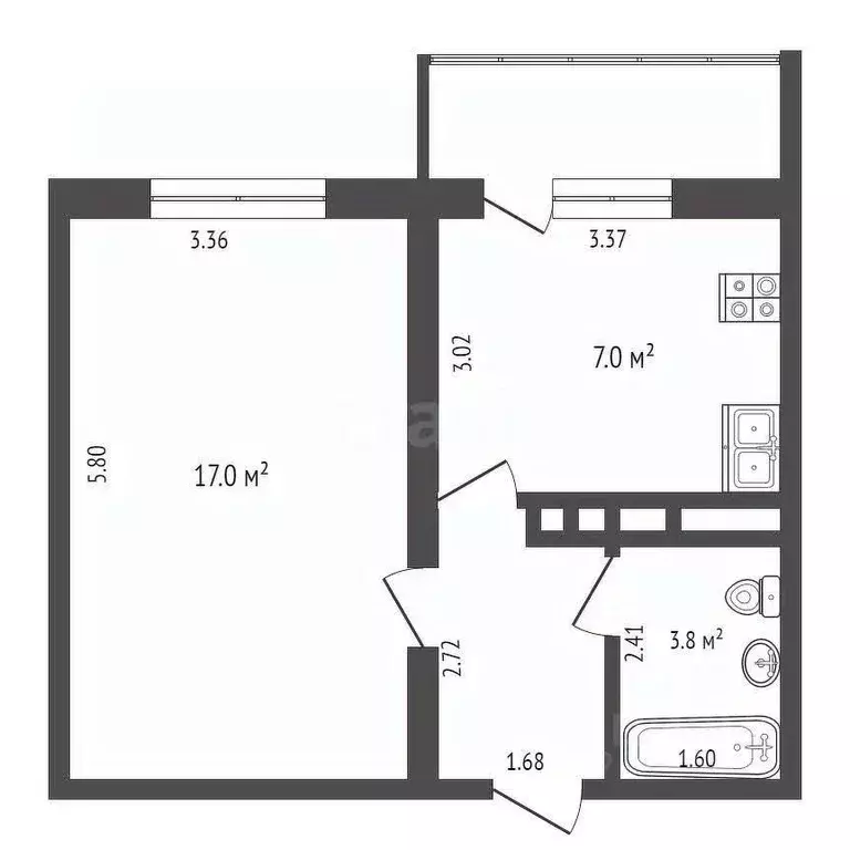 1-к кв. Краснодарский край, Анапа муниципальный округ, с. Сукко ул. ... - Фото 2