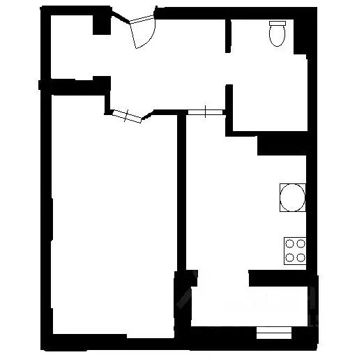 1-к кв. Санкт-Петербург ул. Парфеновская, 7к3 (32.5 м) - Фото 2