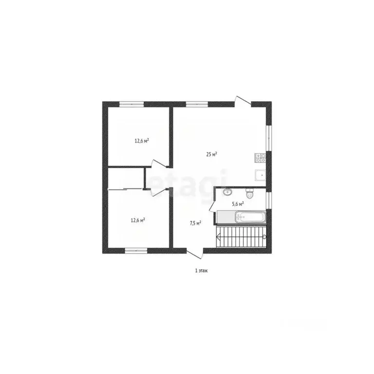 Дом в Челябинская область, Миасский городской округ, с. Черновское ул. ... - Фото 1