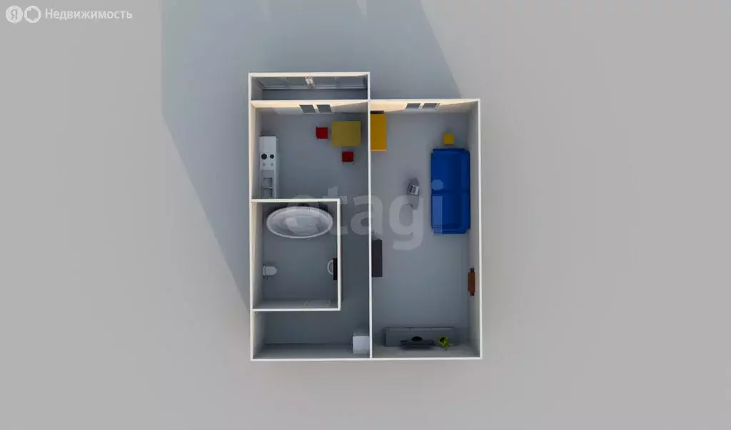 1-комнатная квартира: село Новотроицкое, Весенняя улица, 1 (39.1 м) - Фото 1