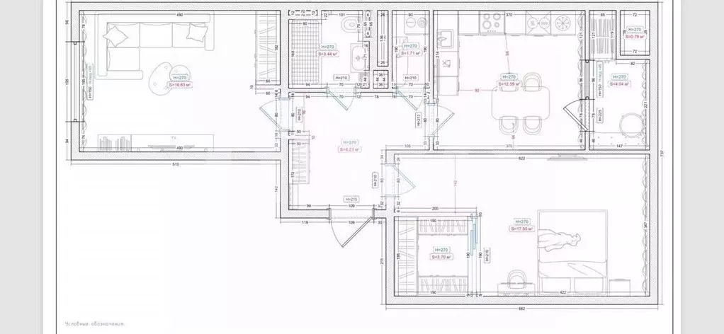2-к кв. Краснодарский край, Анапа ул. Адмирала Пустошкина, 22к2 (68.83 ... - Фото 2