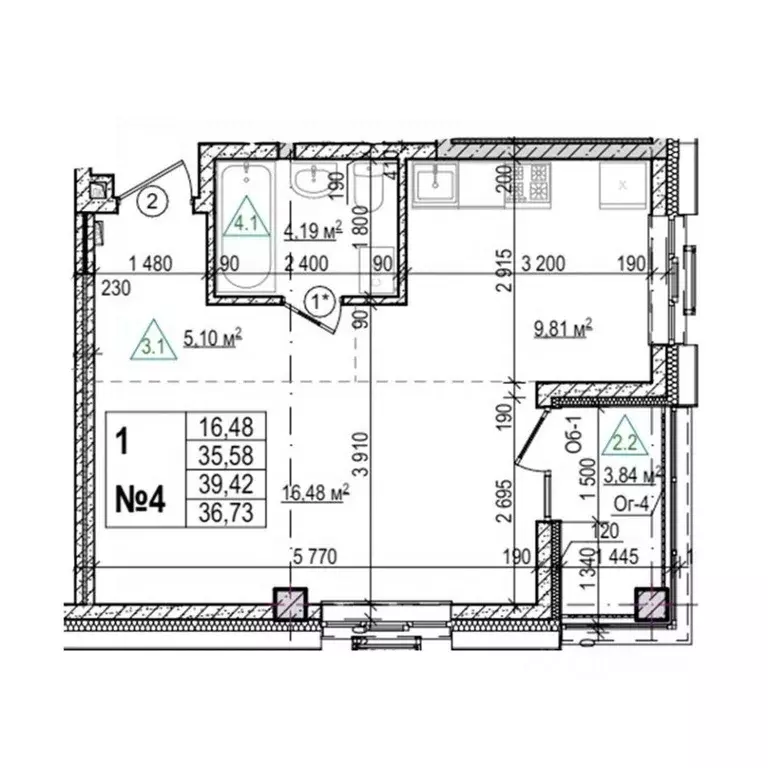 1-к кв. Приморский край, Уссурийск Семь Ветров мкр, Уссури Парк жилой ... - Фото 1