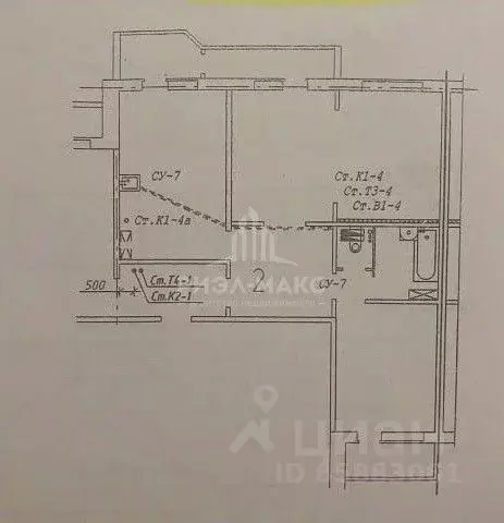 2-к кв. Брянская область, Брянск ул. Брянского Фронта, 28 (70.4 м) - Фото 2