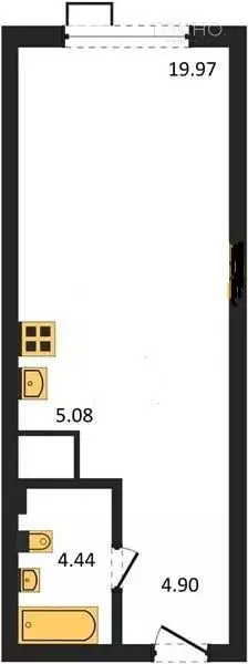 Продаётся квартира-студия, 33.34 м - Фото 1
