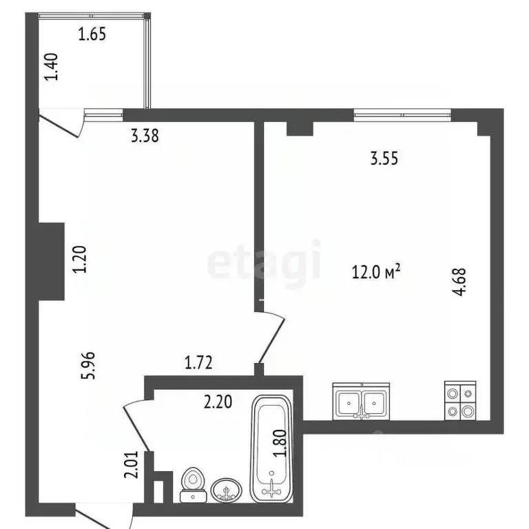 1-к кв. Краснодарский край, Геленджик Крымская ул., 19к9 (36.1 м) - Фото 2