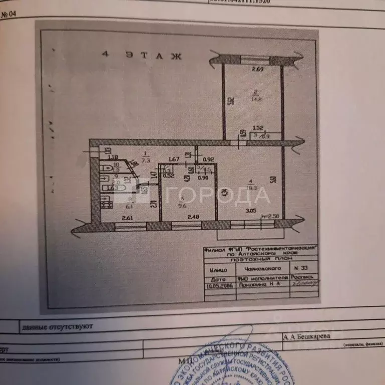3-к кв. Алтайский край, Барнаул городской округ, Южный рп ул. ... - Фото 2