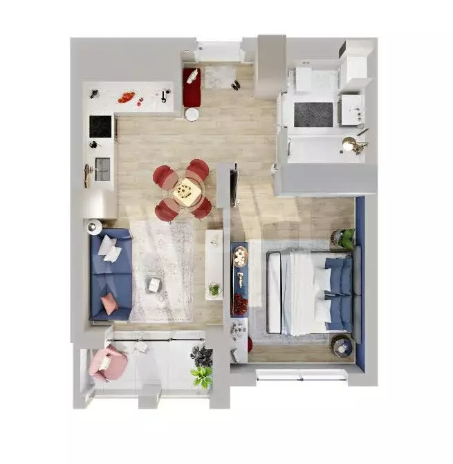 1-комнатная квартира: Калининградская область, Гурьевский ... - Фото 1