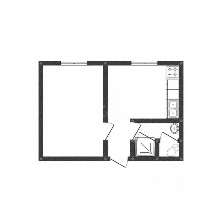 1-к кв. Курганская область, Курган ул. Бурова-Петрова, 97Б (37.0 м) - Фото 1