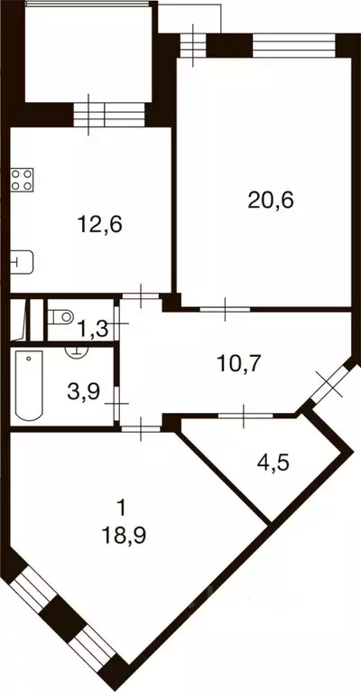 2-к кв. Москва д. Ивановское, ул. Семена Гордого, 12 (72.5 м) - Фото 0