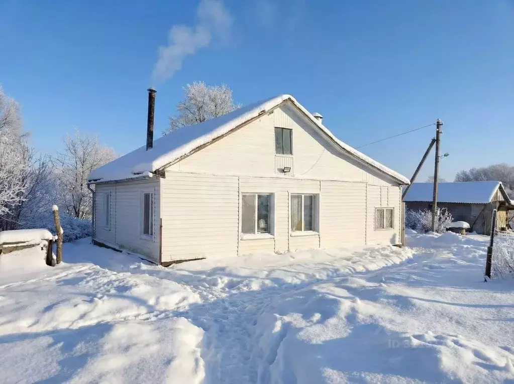 Дом в Смоленская область, Краснинский муниципальный округ, д. Волково  ... - Фото 1