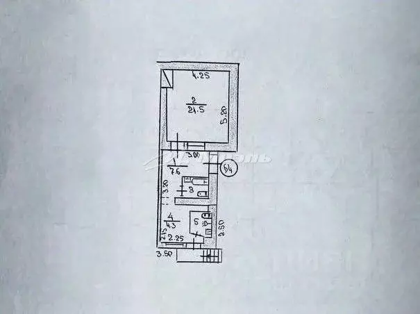 1-к кв. Крым, Симферополь ул. Пушкина, 4 (36.2 м) - Фото 2