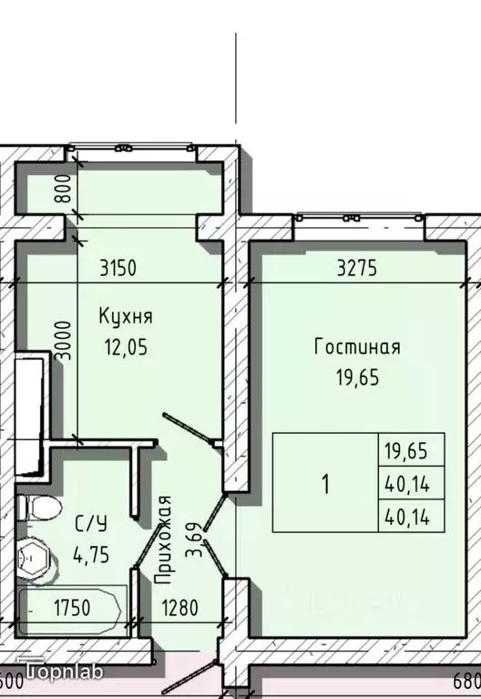 1-к кв. Кабардино-Балкария, Нальчик ул. Солнечная, 10к1 (40.14 м) - Фото 1