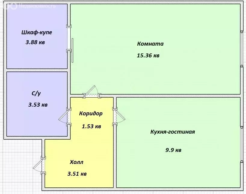 2-комнатная квартира: посёлок Мирный, улица Академика Северина, 10 ... - Фото 0