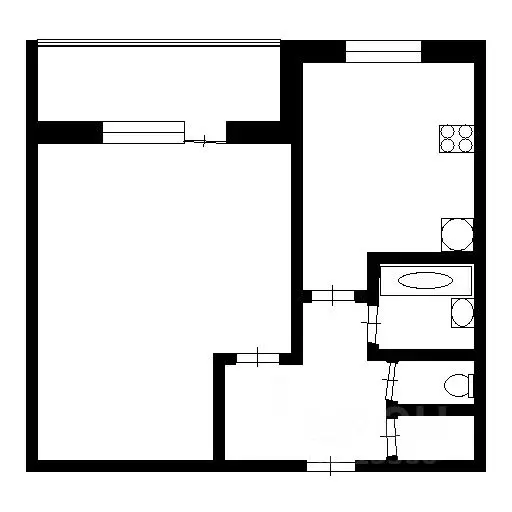 1-к кв. Санкт-Петербург ул. Латышских Стрелков, 11К2 (33.5 м) - Фото 1