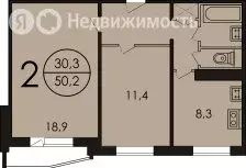2-комнатная квартира: Москва, Алма-Атинская улица, 11к1 (51 м) - Фото 1