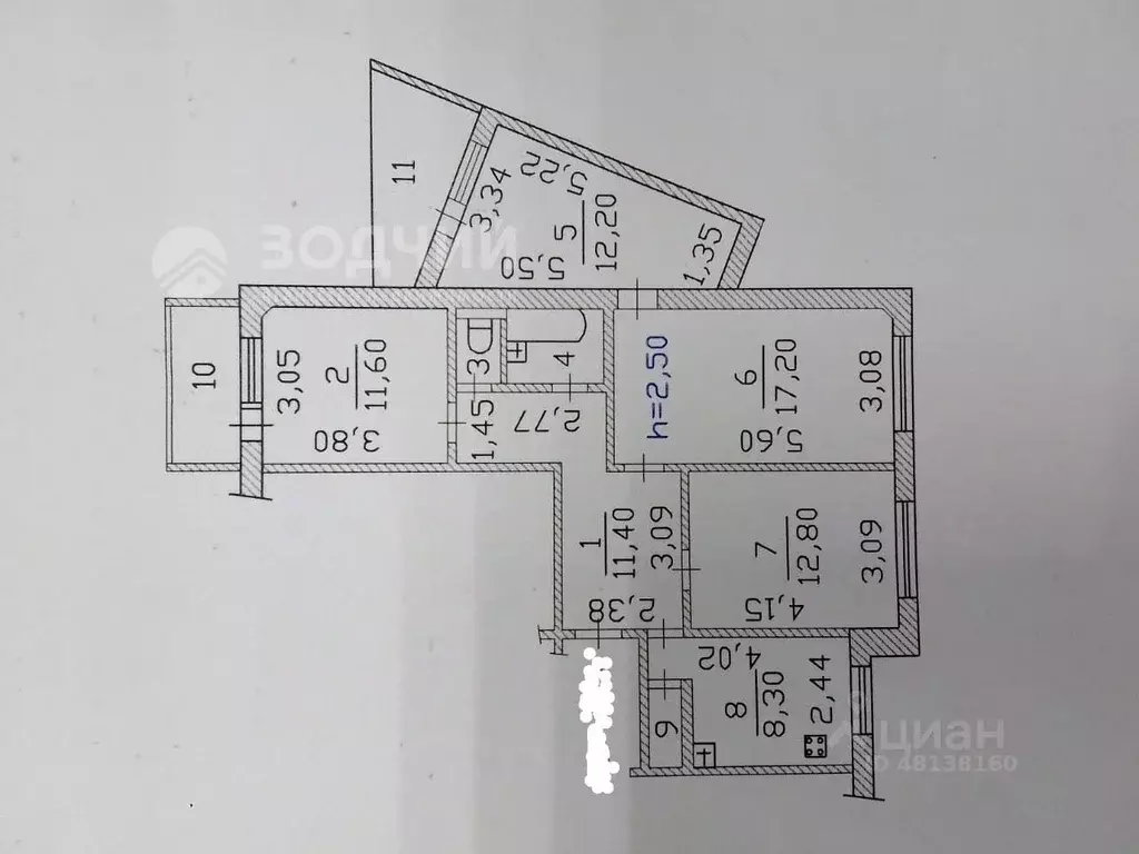 4-к кв. Чувашия, Чебоксары Университетская ул., 28 (88.6 м) - Фото 1