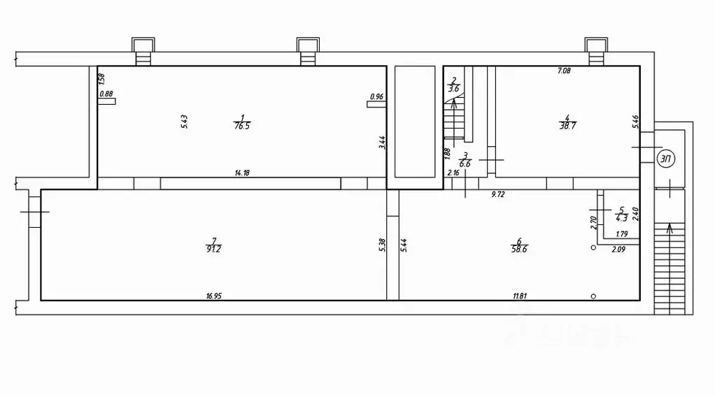 Помещение свободного назначения в Омская область, Омск просп. Мира, 96 ... - Фото 1