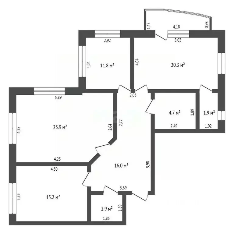 3-к кв. Амурская область, Благовещенск Зейская ул., 222 (98.3 м) - Фото 2