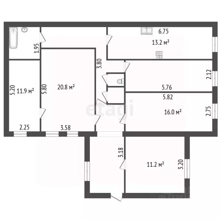5-к кв. Санкт-Петербург Кирочная ул., 18 (113.8 м) - Фото 1
