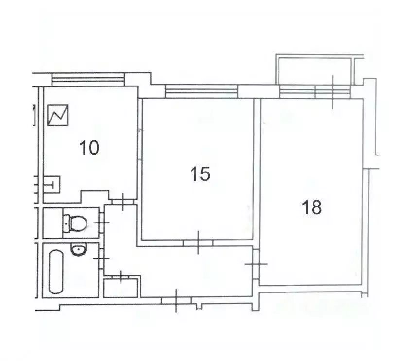 2-к кв. Москва ул. Менжинского, 38К3 (55.0 м) - Фото 0