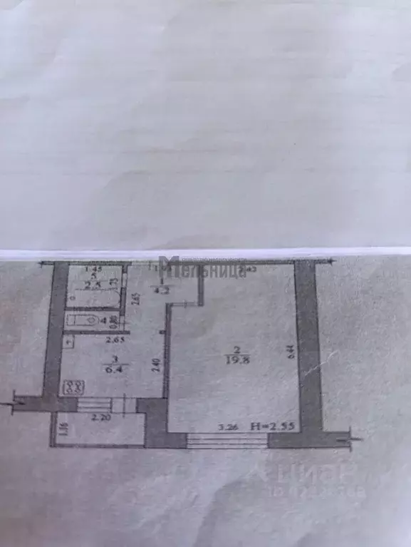 1-к кв. Волгоградская область, Городище рп Промышленная ул., 21 (34.1 ... - Фото 2