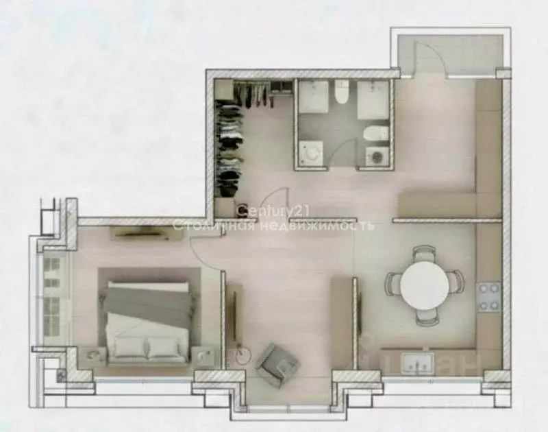 2-к кв. Москва наб. Марка Шагала, 13 (53.0 м) - Фото 2