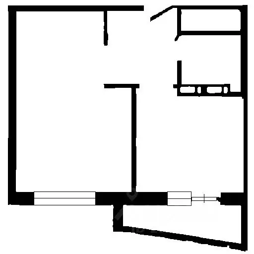 1-к кв. Новосибирская область, Новосибирск ул. Ясный Берег, 13 (33.0 ... - Фото 2
