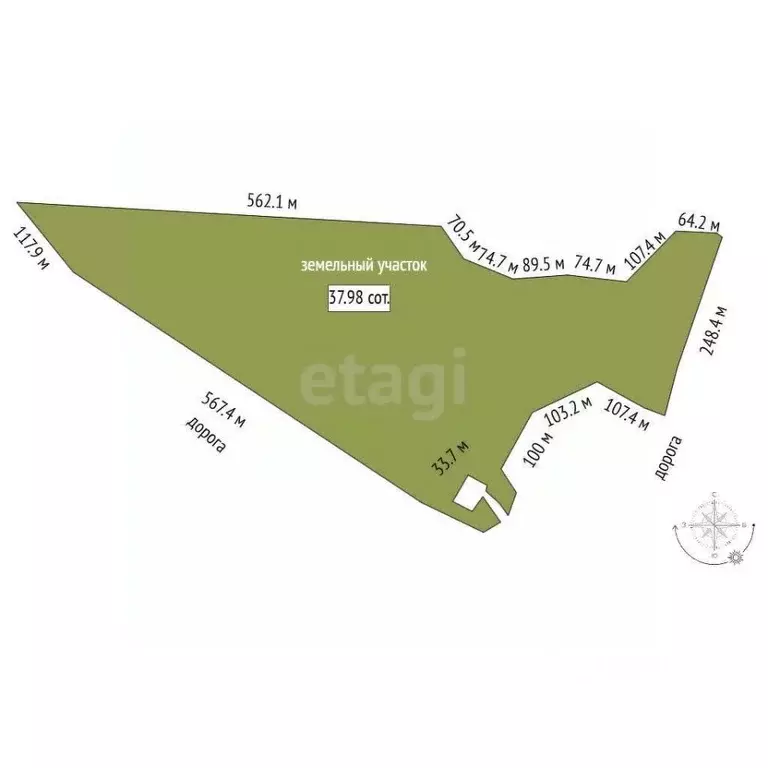 Участок в Калининградская область, Гурьевский муниципальный округ, ... - Фото 2