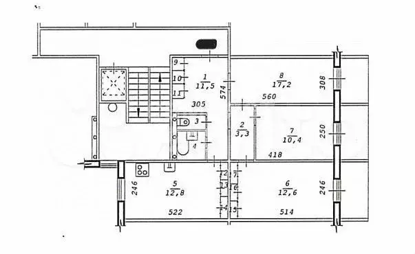 3-к. квартира, 74 м, 9/10 эт. - Фото 0