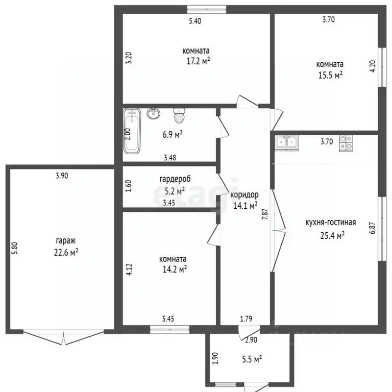 Дом в Алтайский край, Первомайский район, с. Санниково ул. Лесникова ... - Фото 2