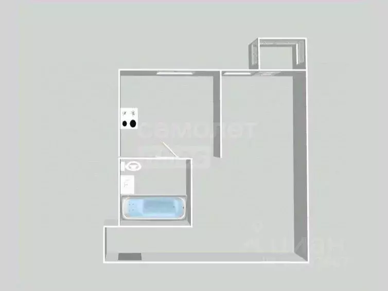 1-к кв. Оренбургская область, Оренбург просп. Гагарина, 10 (30.7 м) - Фото 2